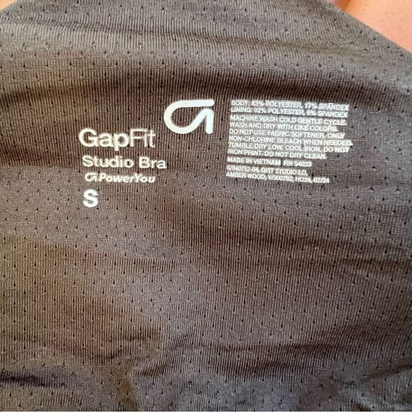 Gap GapFit Brown Studio Bra Racerback NWT small - Picture 6 of 6